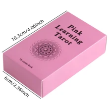 PINK LEARNING Tarot Card Set: Easy To Learn Tarot - Spiritual Guidance For Beginners, 78 Cards, Divination Tool - Pink - View 7