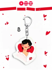 1个卡通动漫亚克力钥匙扣，包含Boy With Love/BANGTAN/HOPE WORLD/Permission To Dance/DNA/Black Swan/专辑钥匙扣/友情钥匙扣：角色造型，趣味饰品，粉丝礼物。适合送给男朋友、女朋友、家人、老师，也可作为派对礼物或ARMY主题手机装饰。 - 彩色 - 查看 4