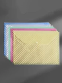 5/10 cái Thư mục tệp nhựa A4, Thư mục tệp trong suốt dày có nút bấm, Túi đựng tài liệu cho học sinh, Thư mục tệp A4, Thư mục tệp nhựa trong suốt PP có nút bấm, Túi đựng dữ liệu chống thấm nước màu Macaron, Trở lại trường học, Đồ dùng học tập - Nhiều màu - Xem 14