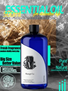 500ml Aceite Esencial Fragante, Recarga Líquida para Difusor sin Llama, Apto para Difusor de Aroma Ultrasónico, Difusor de Ratán, Aroma sin Llama, Aceite Fragante sin Llama Grado Hotelero con Varillas de Ratán, Fragancia de Larga Duración - 500ml - Ver 6