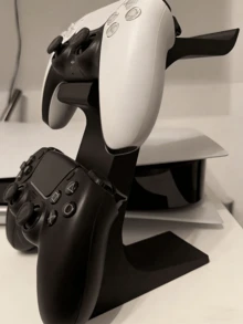 三合一游戏手柄耳机支架，可容纳 2 个游戏手柄和 1 个耳机，节省空间的桌面收纳架，适合硬核玩家和休闲用户使用。 - 彩色 - 查看 9