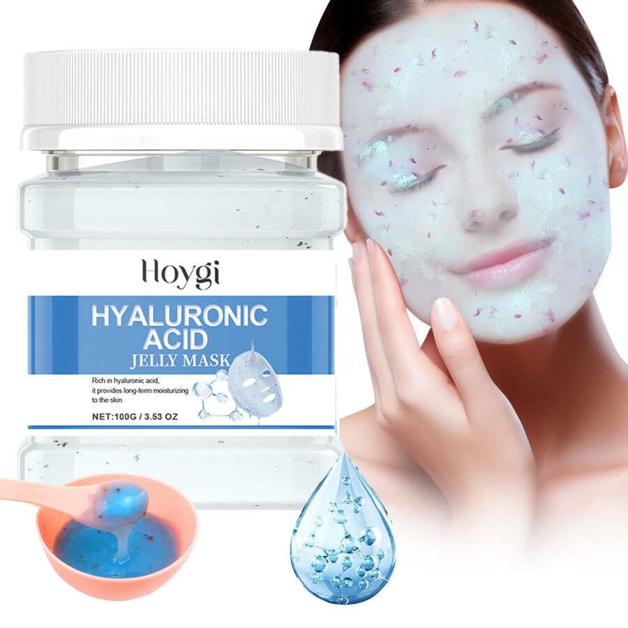 Hoygi Jelly Mask For Facials Professional, Hydrating & Moisturizing Peel-Off Natural Gel Face Mask Skincare, Professional Spa Use Jelly Face Masks, Deep Hydration & Glow (Hyaluronic Acid) - Hyaluronic Acid - 查看 1