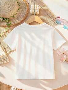 Disney Lady's T-Shirt, Featuring A Creative Nick And Judy From Zootopia Were Riding Their Motorcycles Together In A Sweet And Carefree Manner Cartoon Pattern Print. The Fabric Is Soft, Comfortable And Durable. This Is A Summer/Winter Women's Round-Neck T-Shirt, Suitable For Daily Wear, Going Shopping, Parties, And Gatherings. It Is Also More Suitable For Daily Outfits And As A Gift. - 白色 - 查看 2