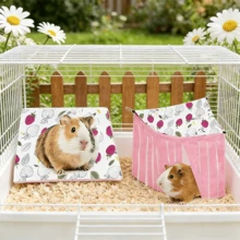 Hamster And Guinea Pig Tunnel, Small Pet Tunnel And Pipe, Soft Wool Small Animal Tunnel Tube And Mat As Well As Corner Hideout Cage Accessories, Suitable For Guinea Pigs, Rabbits, Ferrets, Chinchillas, Hedgehogs, Etc. - View 8