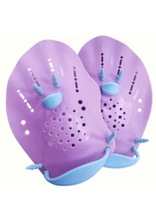 1 Pair Professional Swim Paddles - High Strength PP Material, Unisex, Enhance Propulsion Force, Improve Technique, Quick Drying Anti-Slip, Easy To Wear, Anti-Falling Off, Swimming Training Equipment - Multicolor - View 5