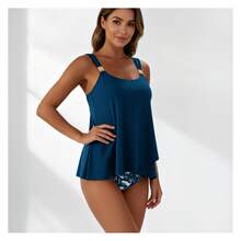 Women's Tankini SwimsuitFlowy Layered With Adjustable Straps - Swimwear For Women Two Piece Bathing Suit Summer Beach Pool - 多色765 - 查看 2