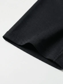 Bragas moldeadoras sin costuras de talle alto con estampado de corazón y letras para mujer - Negro - Ver 6