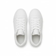 Unisex Casual Sneakers With Traditional Lacing And Timeless Style - 白色 - 查看 2