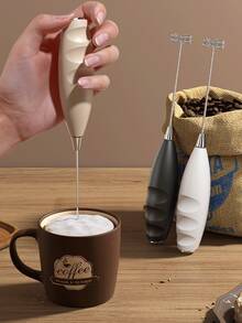 A Miniature Electric Milk-Frother For Household Use. A Hand-Held Milk Whisk - Multicolor - View 3