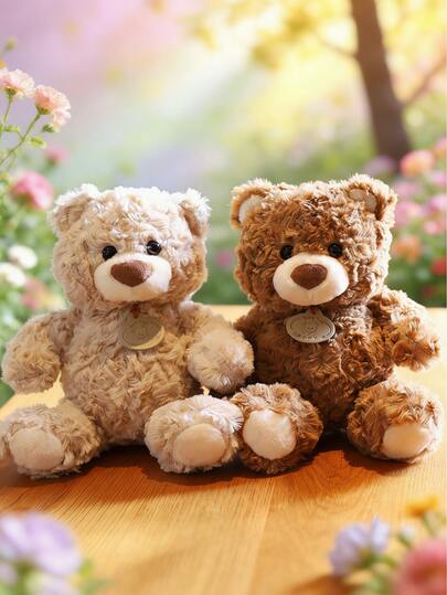 33厘米可爱米色泰迪熊毛绒玩具，柔软可爱，适合作为情人节、生日、复活节礼物。泰迪熊，毛绒玩具，高端毛绒玩具，沙发装饰礼品，节日礼物，小泰迪熊，泰迪熊毛绒玩具，泰迪熊，超柔软米色泰迪熊毛绒玩具