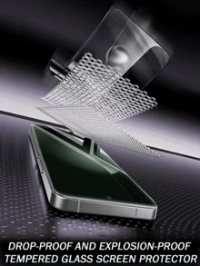 4片装/荣耀手机钢化玻璃屏幕保护膜，防刮花，无气泡，高清，9H硬度，兼容手机壳 - 無色 - 查看 2