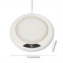 Posavasos con calentador USB, posavasos de temperatura constante, calentador, calentador inteligente de bebidas para oficina, apto para la mayoría de tazas. Esencial para camping al aire libre, picnics, cocina, etc. en otoño/invierno, 3 ajustes de temperatura. - Multicolor - Ver 12