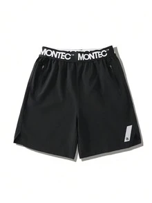 Conjunto deportivo de verano para hombres, chaleco casual ligero, pantalones cortos deportivos de secado rápido y de moda para exteriores - Negro - Ver 5