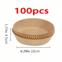 100 miếng giấy lót khay nướng cho nồi chiên không dầu, giấy lót rổ chiên không dầu, món tráng miệng tự làm, họp mặt gia đình, tiệc tùng, dụng cụ làm bánh, khay nướng, phụ kiện lò nướng, dụng cụ làm bánh, đồ dùng nhà bếp, đồ dùng nhà bếp thiết yếu cho mùa tựu trường. - Nhiều màu - Xem 12