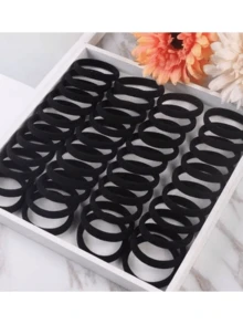 200/100/50/10pcs High Elasticity Headbands, Women Plain Minimalist Headbands, Daily Commute & Home Sports Makeup Versatile Hair Accessories - Multicolor - View 2