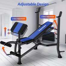 Adjustable Weight Bench With Leg Extension Home Training Gym Weight Lifting Bench Full-Body Workout Bench Bench Press - Black - View 3