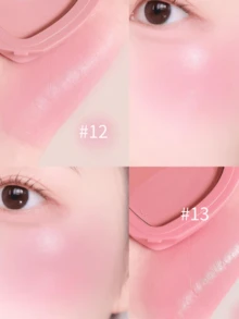 lilybyred K-Beauty Luv Beam腮红膏，质地柔滑，持久透亮妆效，丝绒般柔润的腮红膏，打造自然光泽妆容，质地细腻，妆感自然，日常妆容腮红膏 - 12 Hearty Pink Beige - 查看 3