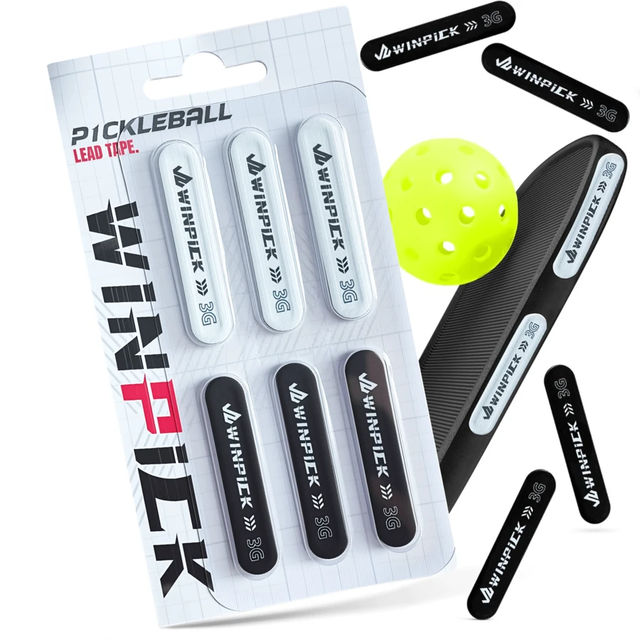 Winpick Tungsten And Lead Tape For Pickleball Paddles - Pickleball Paddle Weights - Enhance Paddle Stability & Expand Sweet Spot - Building The Perfect Moment Of Pickbleball - White - View 1