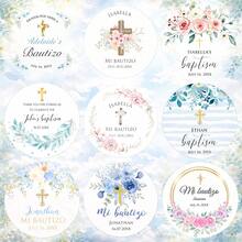 10 nhãn dán tên cá nhân hóa cho lễ Rước lễ lần đầu, 9 mẫu nhãn dán lễ Rước lễ lần đầu, nhãn dán chống thấm nước kích thước 1.5-3 inch, hoạt động nghệ thuật cho trẻ em. - Lễ rửa tội của tôi - Xem 1