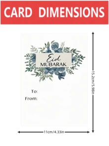 20/5/1件斋月和开斋节贺卡、儿童现金信封、朝觐和宰牲节礼品卡、DIY伊斯兰礼物、学校和派对创意钱包（不含现金） - B - 查看 8