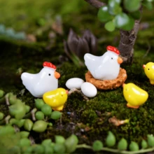 10pcs This Set Of Adorable Mini Chicken Family Figurines Combines Playful Design, Exquisite Craftsmanship, And Versatile Uses, Specially Created To Infuse Your Home, Garden, Or Miniature Landscape With A Charming Rural Appeal. - A - View 1