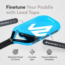 Winpick Tungsten And Lead Tape For Pickleball Paddles - Pickleball Paddle Weights - Enhance Paddle Stability & Expand Sweet Spot - Building The Perfect Moment Of Pickbleball - White - View 2