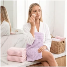 Bộ 2 khăn mặt cao cấp - Nhanh khô - Chất liệu microfiber mềm mại như nhung san hô, thấm hút cực tốt - Đa năng, dùng làm khăn tắm, khăn spa, khăn mặt, khăn lau tay. - Nhiều màu - Xem 9