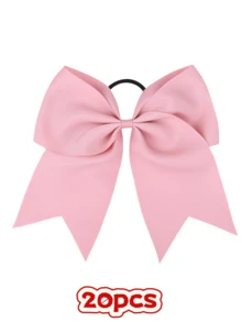 1-20 piezas Accesorios para el cabello de niños, Cintas elásticas para el cabello con lazos sencillos, Cintas de 8 pulgadas, Adecuado para uso diario - Multicolor - Ver 38