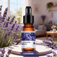 Lavender Fragrance Series Essential Oil With Dropper, Suitable For Aroma Diffuser, Candle, Incense Burner, Fragrance Stone, Humidifier, Birthday Gift, Car Diffuser, Holiday Gift, Party Gift, Home Aroma Oil Refill - Floral and Herbal Scented Essential Oils - View 4