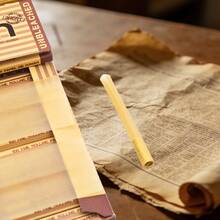 5/10/25 条纹未漂白卷烟纸，简约复古风格，70毫米宽，100张月亮水印卷烟纸，送给父母长辈的绝佳礼物，适合家庭囤货、户外露营、庆祝活动等场合。 - 駝色 - 查看 8