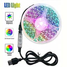 Usb-Powered LED Strip Lights, Flexible LED Light Strips, Self-Adhesive, Adjustable Led Lights, Table Decorations, Cabinet Lighting, Suitable For TV, Bedroom, Living Room And Party Decoration. - Multi-color light - View 13