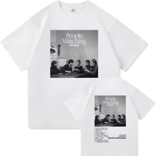 Sam Fender People Watching Tour TShirt Men_women Clothing Retro Harajuku High Quality Clothes Pure Cotton TShirts Day Gifts (2) - White - View 1
