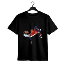 T-shirt graphique humoristique pour hommes, unisexe, col rond, style streetwear été-printemps, décontracté, simple et élégant, idéal pour les fêtes et les activités de plein air, cadeau pour lui. - Noir - Voir 1