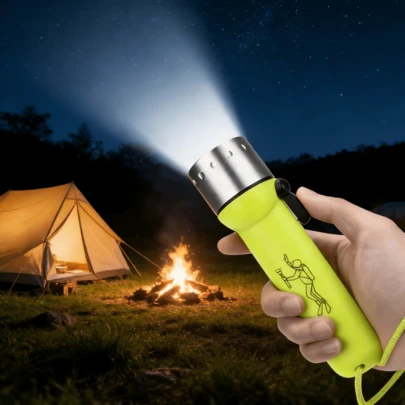 1 pieza Linterna LED Impermeable de Alto Brillo Linterna Portátil para Actividades Acuáticas y al Aire Libre Diseño Ergonómico para Pesca Buceo Camping y Senderism