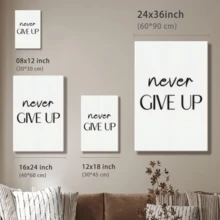 1pc Minimalist Inspirational Wall Art, Motivational Quote, Elegant And Beautiful Framed Wall Art, Wrapped Canvas Poster Vintage Prints, Yes - Minimalist, Typography, Minimalist, Modern Style, Birthday Party Decor, Decorative Wall Art For Living Room Bedroom Office, Hanging Hardware Included - Wrapped Framed Canvas, Vertical - 有框畫布 - 查看 10