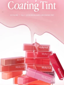 lilybyred K-Beauty Bloody Liar 唇釉，亮泽唇彩，色彩鲜艳水润，如糖浆般闪亮，滋润保湿，持久不晕染，不粘腻，轻盈如镜，打造水润唇妆，丰唇提亮，适合戴口罩使用，不留白痕，韩式彩妆 - 05 Talented Peach - 查看 5