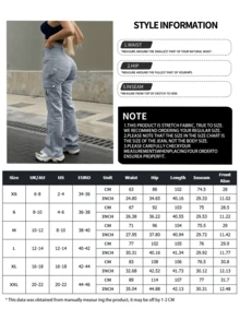 NVFelix 女款性感側翻口袋工裝褲 微彈力面料 多口袋設計 優雅休閒時尚 戶外 Y2K 街頭風 夏秋灰色 - 淺灰色 - 查看 7