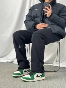 Nike Jordan Air Jordan 1 Mid 耐磨 中幫 復古籃球鞋 男款 白綠 - 白綠 - 查看 10