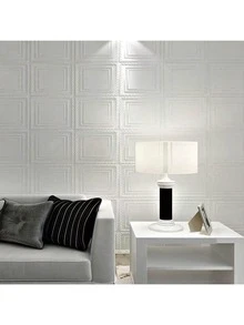 10/20/30pcs 3D Stereo Wall Stickers Decor For Bedroom, Headboard, Living Room, TV Background, Waterproof, Warm, Self-Adhesive Wall Paper - Grid - View 10