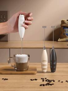 A Miniature Electric Milk-Frother For Household Use. A Hand-Held Milk Whisk - Multicolor - View 9
