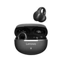 Lenovo 这款夹式蓝牙耳机采用开放式设计，升级至蓝牙5.4，有效防止漏音，佩戴舒适，延迟低。它是运动、音乐和游戏的理想之选。兼容苹果、华为、小米和OPPO手机，黑色。 - 黑色 - 查看 7