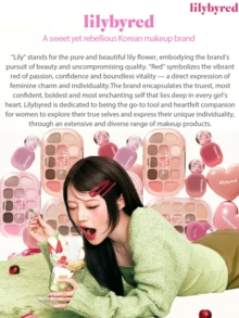 lilybyred K-Beauty Luv Beam腮红膏，质地柔滑，持久显色，打造自然光泽妆容，丝绒般柔润，打造自然妆效，日常妆容腮红 - 10 Grape Pink - 查看 11