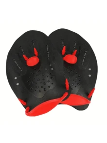 1 Pair Professional Swim Paddles - High Strength PP Material, Unisex, Enhance Propulsion Force, Improve Technique, Quick Drying Anti-Slip, Easy To Wear, Anti-Falling Off, Swimming Training Equipment - Multicolor - View 8