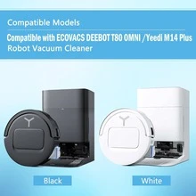 Kit de repuestos compatible con ECOVAC S DEEBOT T80 OMNI/Para aspiradora robot Yeedi M14 Plus - Juego de accesorios con cepillo principal, mopa rodante, filtro, bolsa de polvo, cepillo lateral - Ver 5