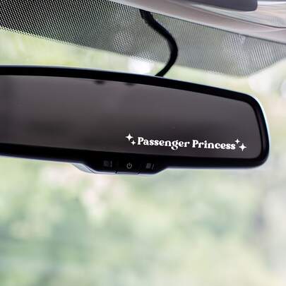 Princess Passenger Stickers, Fun Car Decor Stickers, Suitable For Rearview Mirror And Windows, Car Stickers, Fun Car Enthusiast