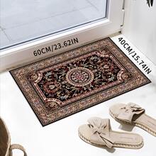 Thảm ngoài trời chống trượt bằng nhung pha lê, họa tiết Ba Tư cổ điển, bền chắc, có thể giặt máy, thích hợp cho ban công, sân hiên, lối vào và xe RV. - Nhiều màu - Xem 21