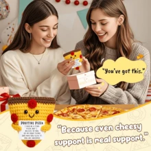 4pcs/Set Handmade Crochet Desktop Decor Figurines, Cute Sci-Fi Dolls, Great Birthday Gift For Best Friends, Sisters, Moms, Grandmas, Coworkers, Family, Keychain, Positive Emotion Support, Creative Party, Christmas, Valentine's Day, Plush Doll - Multicolor - View 4