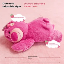 Disney 迪士尼正版草莓熊毛绒玩具，小飞象，娃娃故事拥抱熊毛绒玩具，柔软填充玩偶，床枕，节日/情人节礼物 - 彩色 - 查看 7