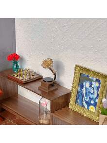 Vintage Mini Gramophone Model - 1:6 1:12 Scale Miniature Game Scene Decor - Dollhouse Accessories, Durable Handcraft, Suitable For DIY Miniature Landscape Decor, Music Accessories, Mini Instrument, Fairy Garden Decoration - 留聲機 - 查看 6