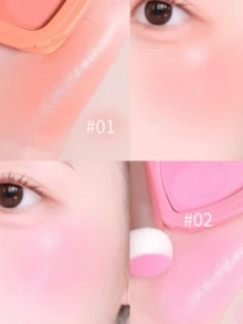 lilybyred K-Beauty Luv Beam腮红膏，质地柔滑，持久显色，打造自然光泽妆容，丝绒般柔润，打造自然妆效，日常妆容腮红 - 01 Pure Coral - 查看 2
